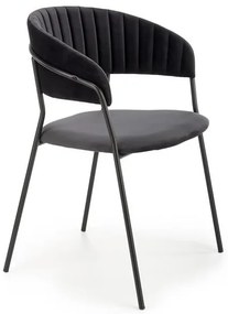 Scaun K426 Velvet Negru – l57 x A54 x H79 cm