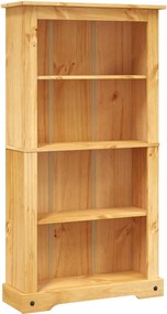 vidaXL Bibliotecă 4 rafturi pin, stil mexican Corona 80x29x150 cm
