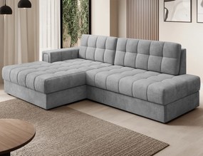 Coltar extensibil stanga 3 locuri ELTAP, LT-85MO, Blezalt, 240x150x82 cm, lemn/poliester, gri