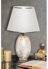 Lampă de masă RAMZES 1xE27/40W/230V crem/auriu