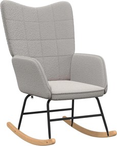 vidaXL Scaun balansoar Gri deschis Țesătura Sherpa