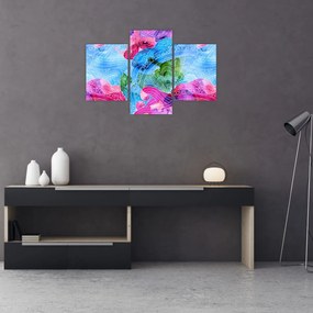 Tablou - Valuri colorate (90x60 cm)