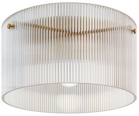 HOMCOM Plafonier LED 40W cu bază E27 modern pentru sufragerie, hol, sufragerie, bucătărie, transparent | Aosom Romania