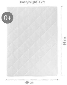 Țarc pentru copii alb 100x75 cm Roba style – Roba