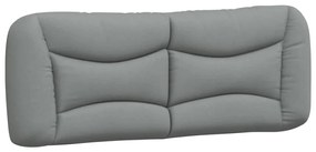 374561 vidaXL Pernă tăblie de pat, gri deschis, 120 cm, material textil