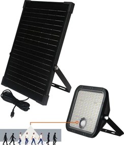 Proiector LED solar de exterior cu senzor LED/30W/6,4V IP65 3000/4000K