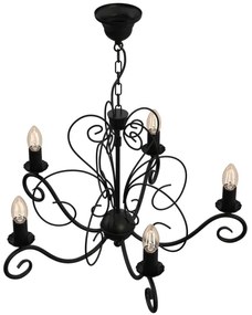 Lustră pe lanț MAURO 5xE14/60W/230V