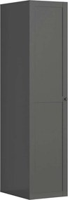 Dulap FLEX, gri grafit, PAL, cu o usa, 50x66x218 cm