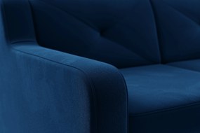 Colţar Laksaro dreapta extensibilă - albastru catifea Trinity 31