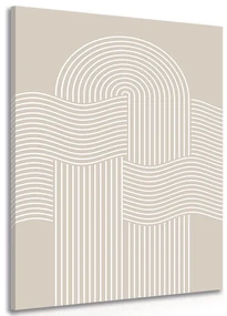 Tablou curcubeu de nisip modern Mid-Century