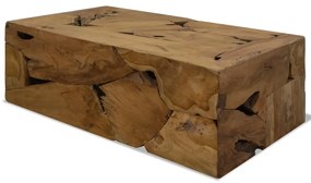 244558 vidaXL Măsuță de cafea, 90 x 50 x 30 cm, lemn de tec natural, maro