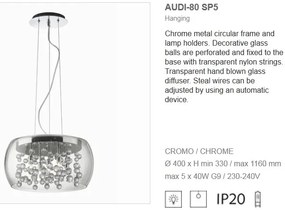 Pendul modern diametru 40cm AUDI-80 SP5 031743