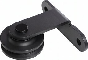 HOMCOM Set feronerie ușă culisantă, oțel carbon, suport 100 kg, pentru uși lemn 3.5-4.5 cm | Aosom Romania