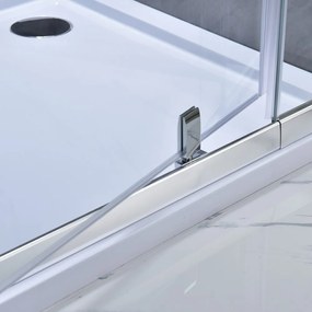 Ușă de duș reglabilă flexibilă 96-111x185 cm