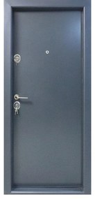 Usa metalica de exterior cu izolatie si vizor Novo Doors NDS13 ,deschidere stanga dreapta, 1 yala, dimensiuni multiple,tabla 12 mm, balamale si