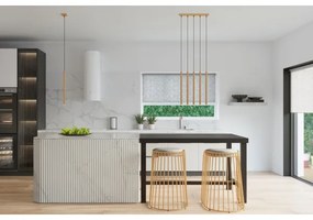 Lustră pe cablu Sollux SL.1171 PASTELO 3xG9/8W/230V auriu