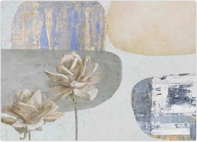 Tablou - Pictură flori și texturi (70x50 cm)