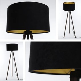 Lampadar STANDART 1xE27/60W/230V negru/maro