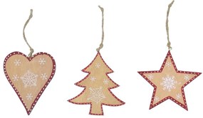 Set de 3ornamente de Crăciun Ego Dekor