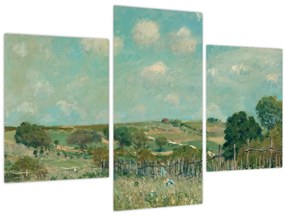 Tablou - Alfred Sisley,  Meadow, reproducere (90x60 cm)
