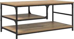 vidaXL Masă de cafea Stejar Artizanal 90 x 49 x 40 cm Lemn compozit