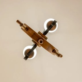 Lustră pe lanț Brilagi TIMONA 2xE14/40W/230V fag