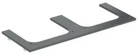 Blat pentru lavoar Geberit One cu decupaj dublu 120 cm tip marmura neagra