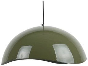 Lustră verde cu abajur din metal ø 50 cm Waved – Leitmotiv