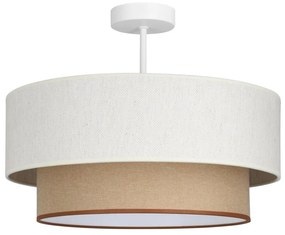 Lustră aplicată NATIA 1xE27/60W/230V alb/maro