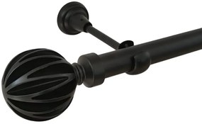 Galerie simpla fara inele salerno 25 mm - negru (Alege marime: 400 cm)