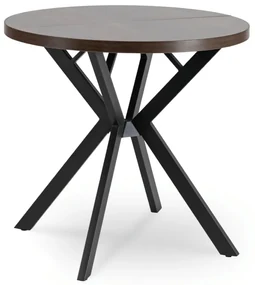 JAKS Masa rotundă extensibilă 80 - 160 cm nuc Dorian | BIANO