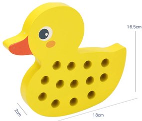 Rățușcă de lemn cu șireturi