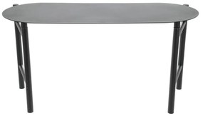 Bancă de grădină neagră din metal Disc – Zone