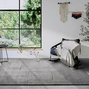 Covor gri țesut manual din lână 190x280 cm Charlotte – Villeroy&Boch