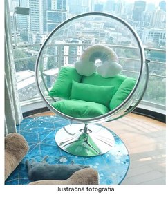 Fotoliu balansoar suspendat Belgica 2 (transparent + auriu + gri) . 1116273