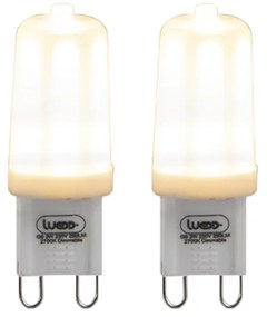 Set de 2 becuri LED G9 reglabile 3W 280lm 2700K