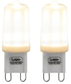 Set de 2 becuri LED G9 reglabile 3W 280lm 2700K