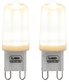 Set de 2 lămpi LED reglabile G9 3W 280 lm 2700K