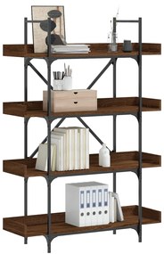 vidaXL Bibliotecă cu 4 niveluri, stejar maro, 100x33x145,5 cm, lemn