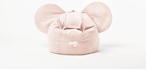 Fotoliu puf pentru copii roz deschis Ears – The Brooklyn Kids