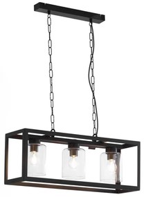 Jupiter 1805 - MC3 - Lustră pe lanț MACARI 3xE27/60W/230V negru