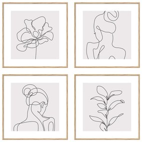 Tablouri 4 buc. 30x30 cm