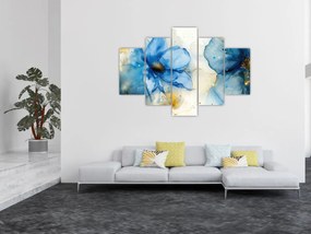 Tablou - Floral, pictură cu cerneală (150x105 cm)