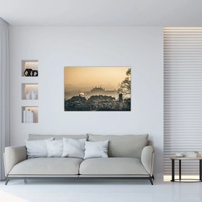 Tablou - Orașul în ceață (90x60 cm)