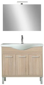 Mobilier complet de baie Nerva Prime 85, stejar Sonoma