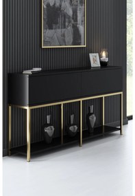 Măsuță consolă Vibubi 1 (negru + auriu) . 1093377
