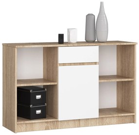 Comodă Briar (Stejar sonoma + Alb). 1069833