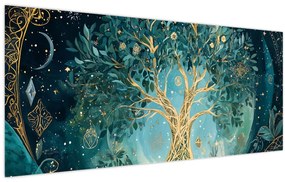Tablou – Arborele vieții în univers (120x50 cm)