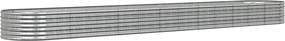 vidaXL Strat înălțat grădină 512x80x36 cm oțel galvanizat