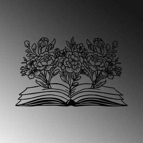 Accesoriu decorativ de perete metalic Flower Book - 497